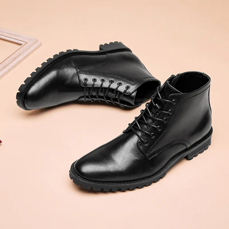 

winter 2022 new Martin boots men leather boots high-top Roman boots leather British style retro tooling short boots shoes