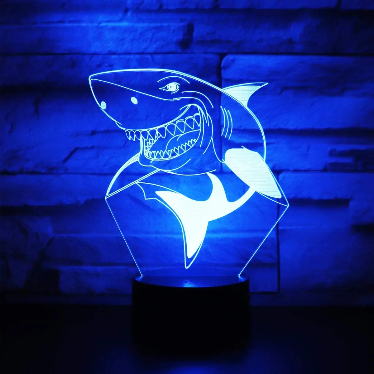 

Shark Lamp Gift Table Night Light for Kids 7 Colors 16 Colors Remote Control Changing Touch Control Toy Christmas Birthday Gift