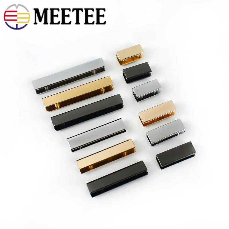 

10Pcs 19/25/39/52mm Bag Strap Cover Clasp Screw Purse Decor End Clips Edges Corner Protector Belt Tails Plugs DIY Leather Craft