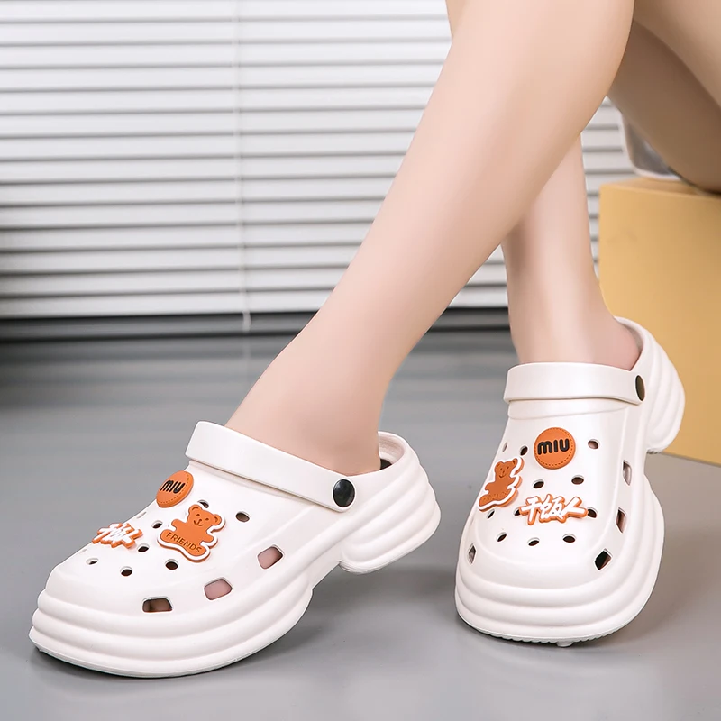 

Сандалии женские на платформе, сланцы из ЭВА, мягкая толстая подошва, классические шлепанцы, летняя обувь для дома, сланцы, сланцы, летняя модель