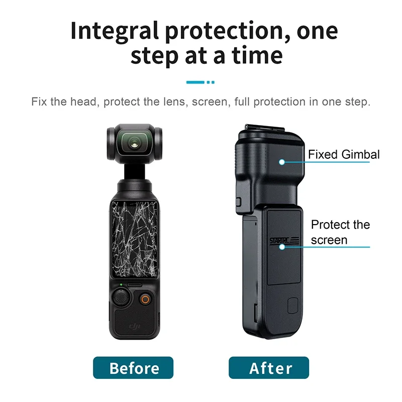 Портативная крышка для защиты экрана от столкновений DJI Osmo Pocket 3 Gimbal Camera Accessories