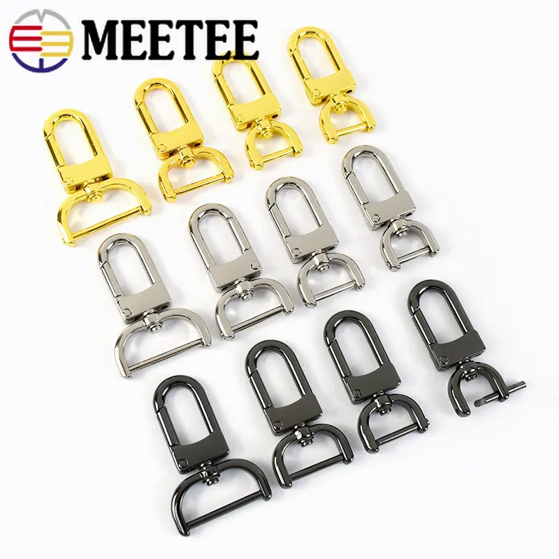 

Металлическая пряжка 13-26 мм, 2/5 шт., съемный винт, сменная Поворотная застежка, карабин, триггер, крючок «сделай сам», аксессуары для сумок и р...