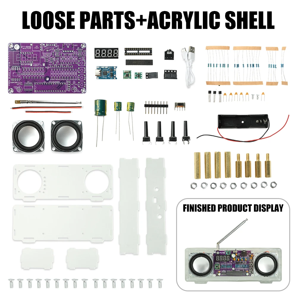 

FM-радиоприемник DIY Kit RDA5807M