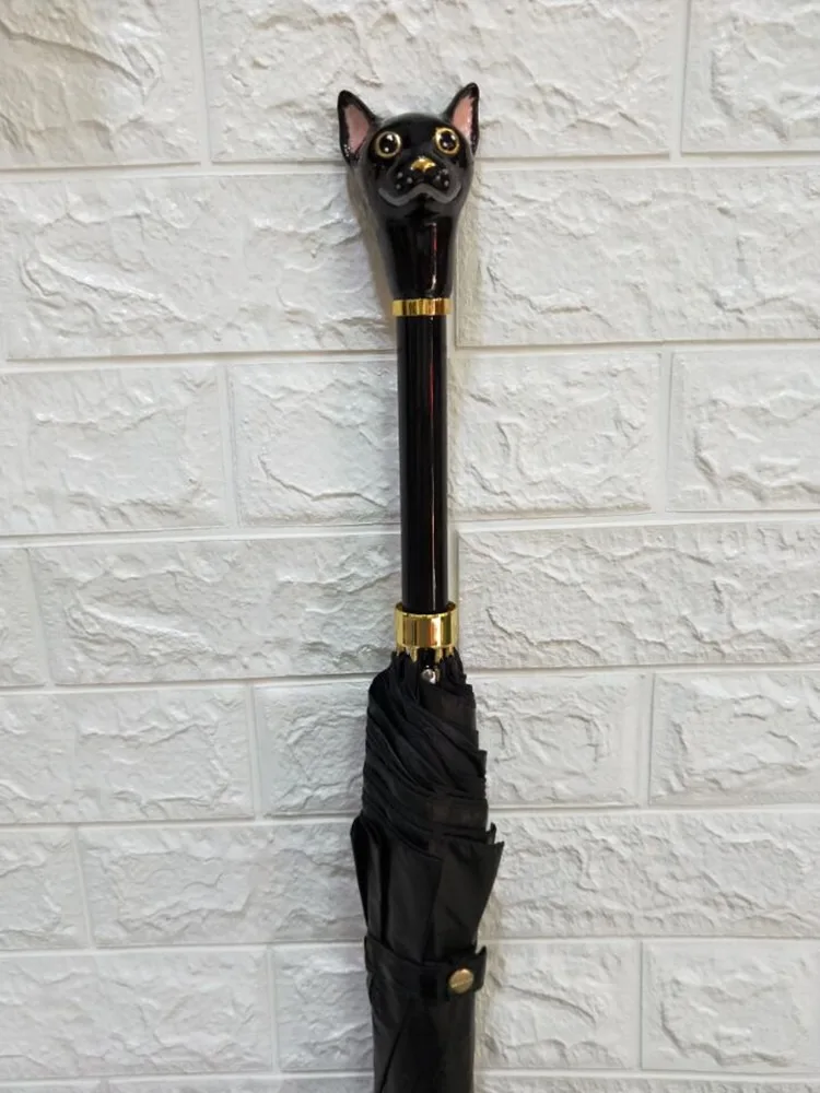 Винтажный зонт с оттенком роскошный подиум высококачественный длинной ручкой и