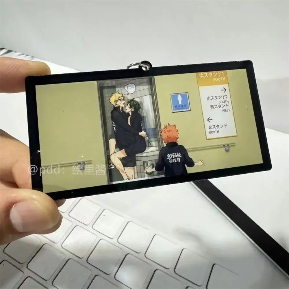 Haikyuu! Брелок Kawaii милый аниме открывающийся дверь серия брелок Школьный Рюкзак