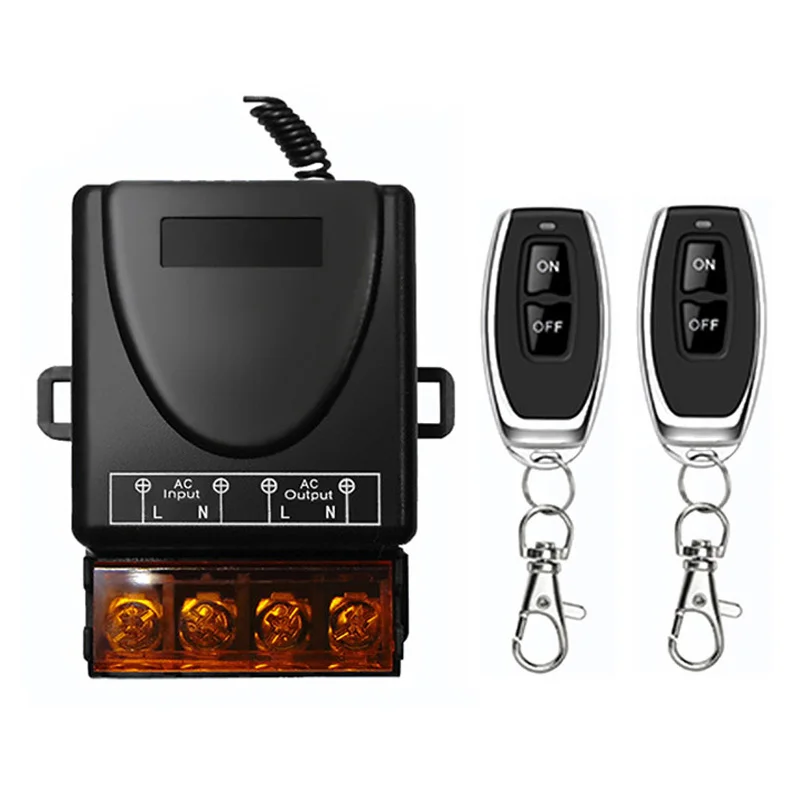 

Переключатель дистанционного управления 433 МГц, 220 В, 30 А, высокомощный передатчик дистанционного управления для водяного насоса