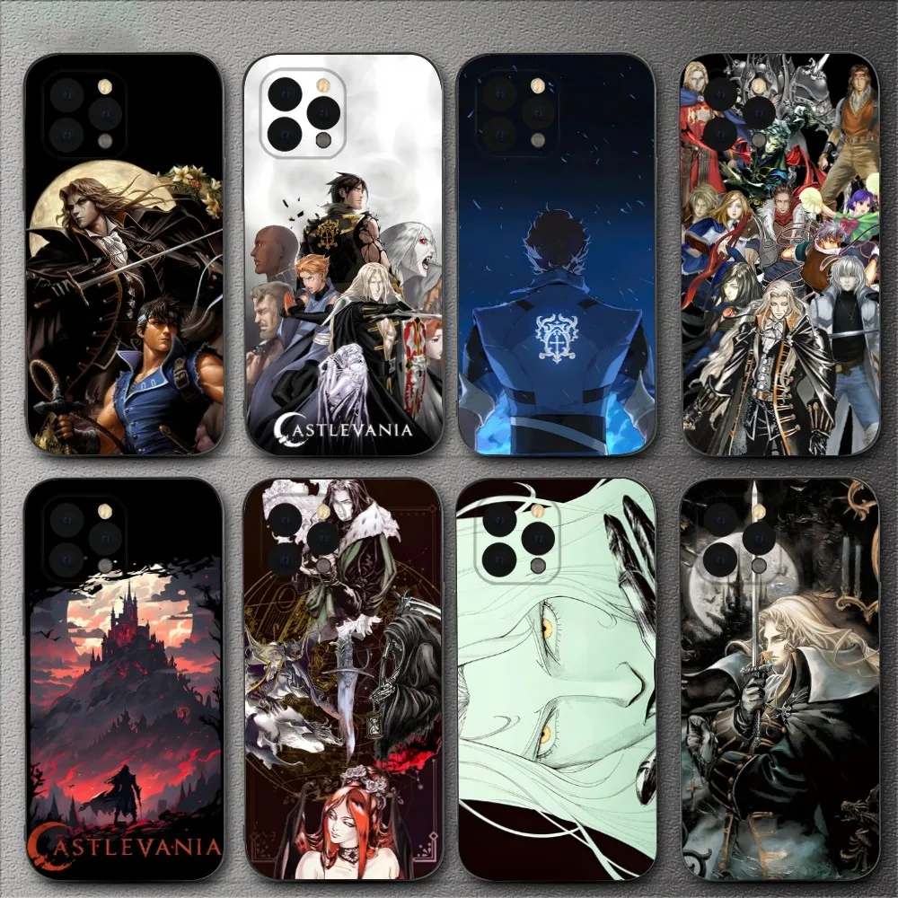 Фото Чехол для телефона Castlevania Game для iPhone 15,14,13,12,11,XS,XR,X,8,7,Pro,Max,Plus,mini, силиконовый черный чехол №1