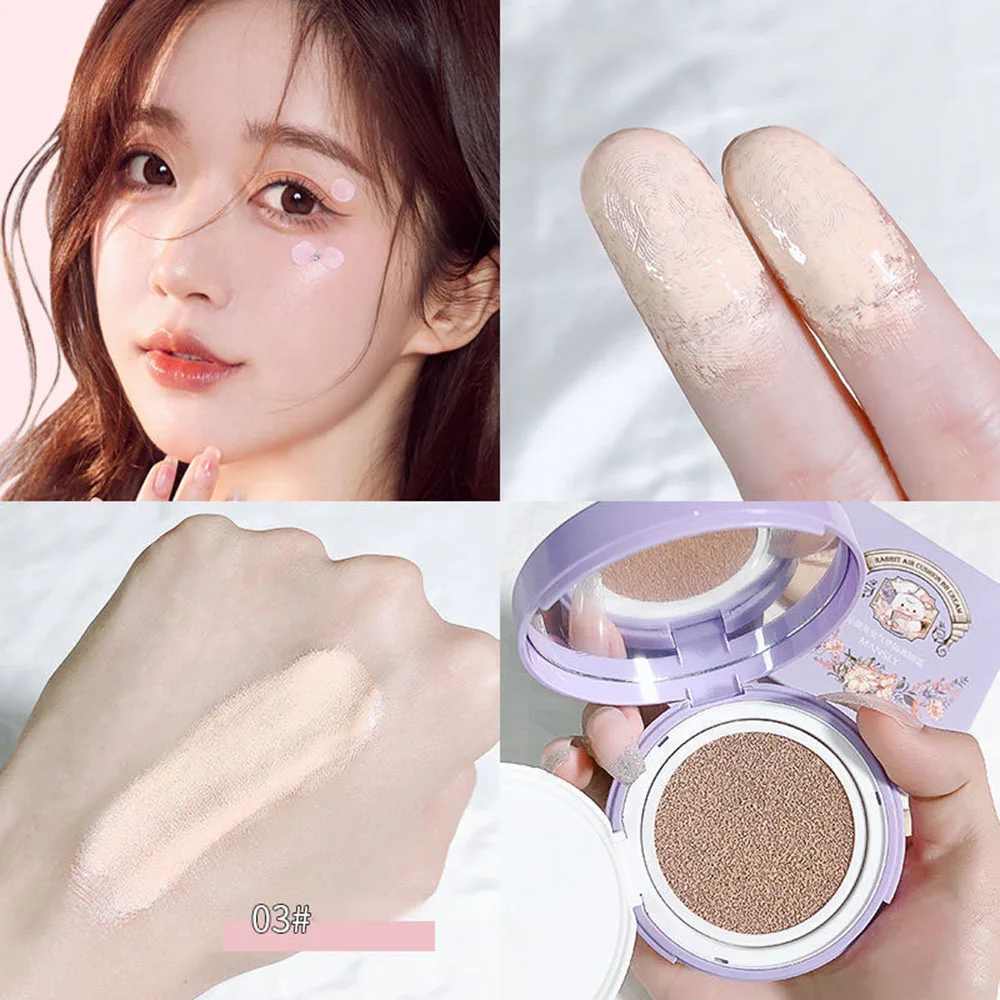 

Air Cushion BB Cream Cute Cartoon Rabbti Pattern Isolation Cream Cosmetics Beauty Lightweight Matte Concealer Foundation Makeup