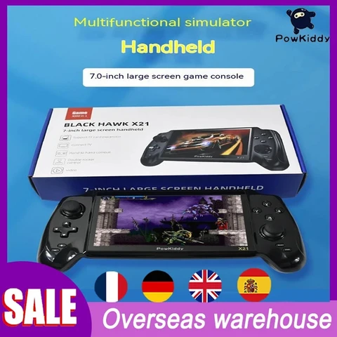 2023 Новый 7,0 дюймовый HD экран музыкальный плеер POWKIDDY X20 оригинальная портативная Ретро портативная игровая консоль Bulit-in 3000
