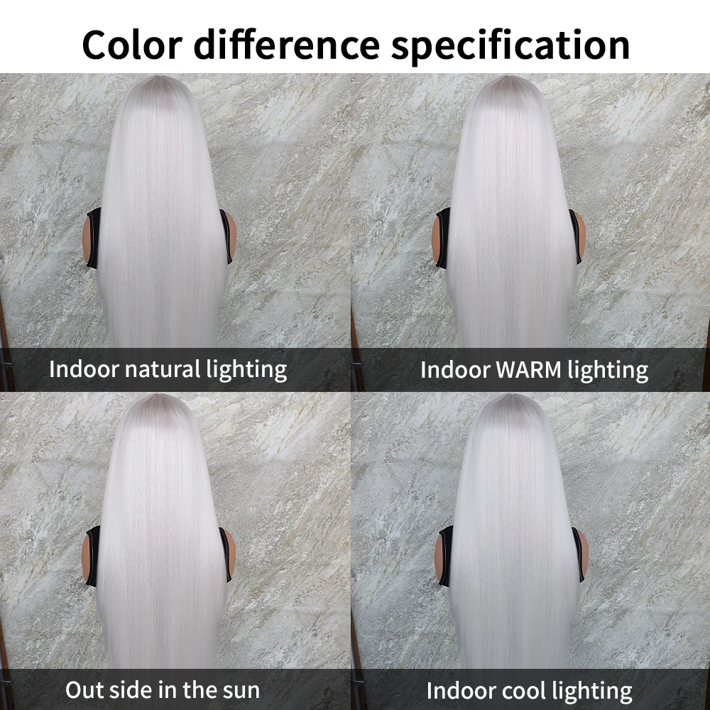 Apolaurel платиновый белый синтетический парик со шнуровкой женский с прямыми