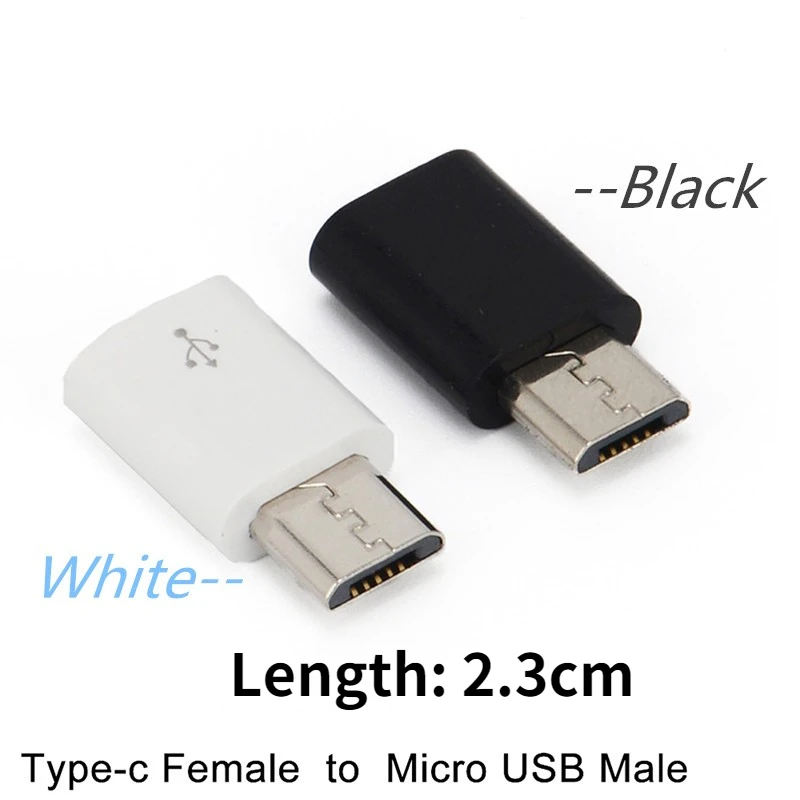 

1/2pcs Type C Female Connector To Micro USB Male Adapter Charging Converter Data Adapter High Speed Cell Phone Accessories