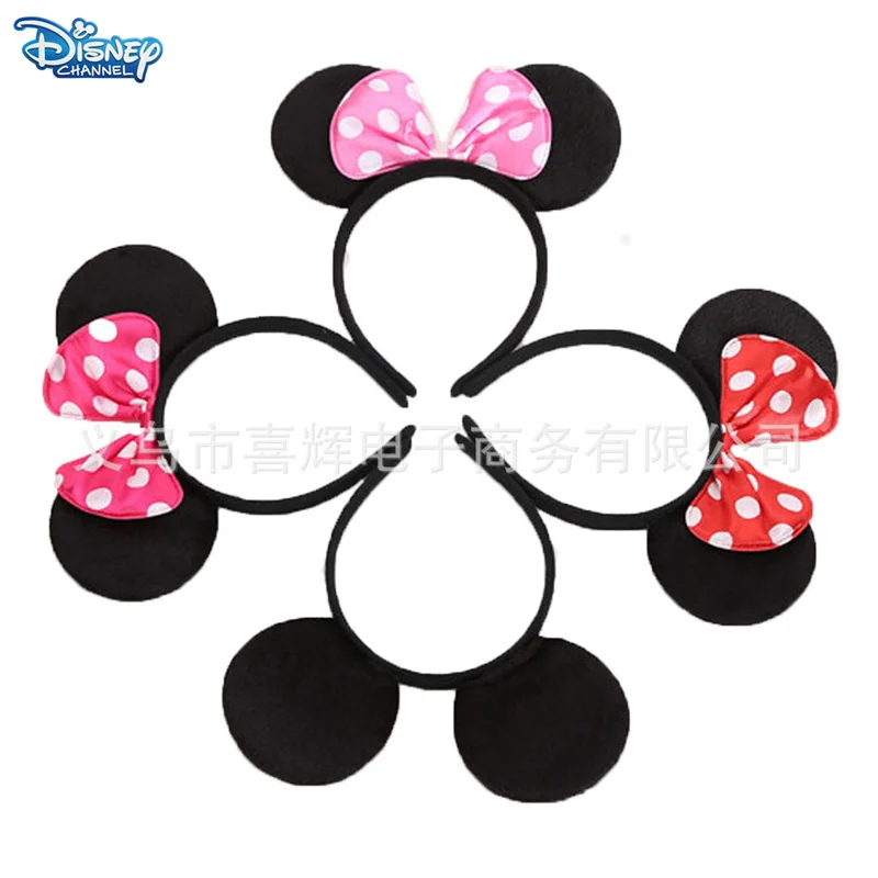 Повязка на голову с ушками Микки и Минни из мультфильма |