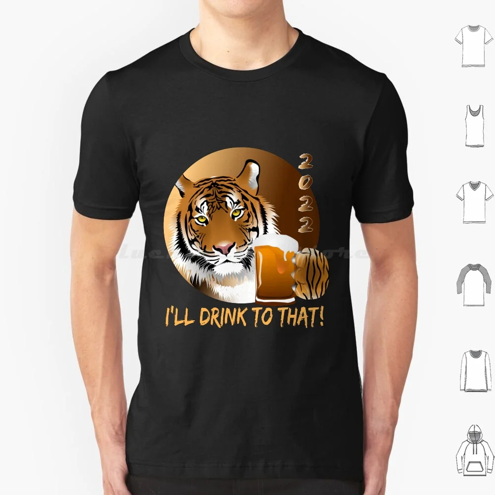 

Футболка с символикой года тигра-я буду пить до этого 2022, 6xl, хлопковая крутая футболка с тигровым котом, скидка 2021 на культуру, гороскоп, тигр...