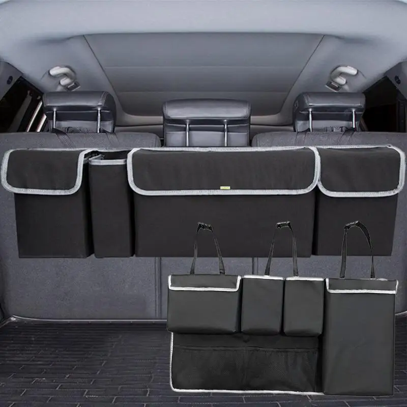 

Car Rear Seat Back Organizer Car Trunk Organizer Storage Box Oxford Cloth Back Seat Stowing And Tidying Keep Your Car Tidy