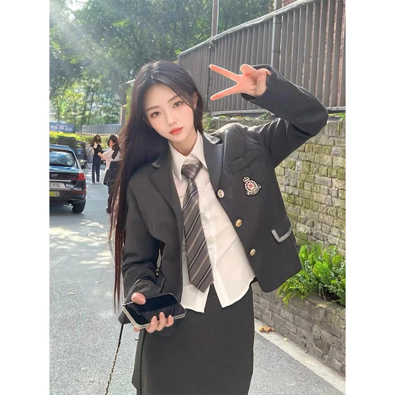 Осенне-зимняя униформа Royal Sister Preppy Jk платье для всего тела корейская серия