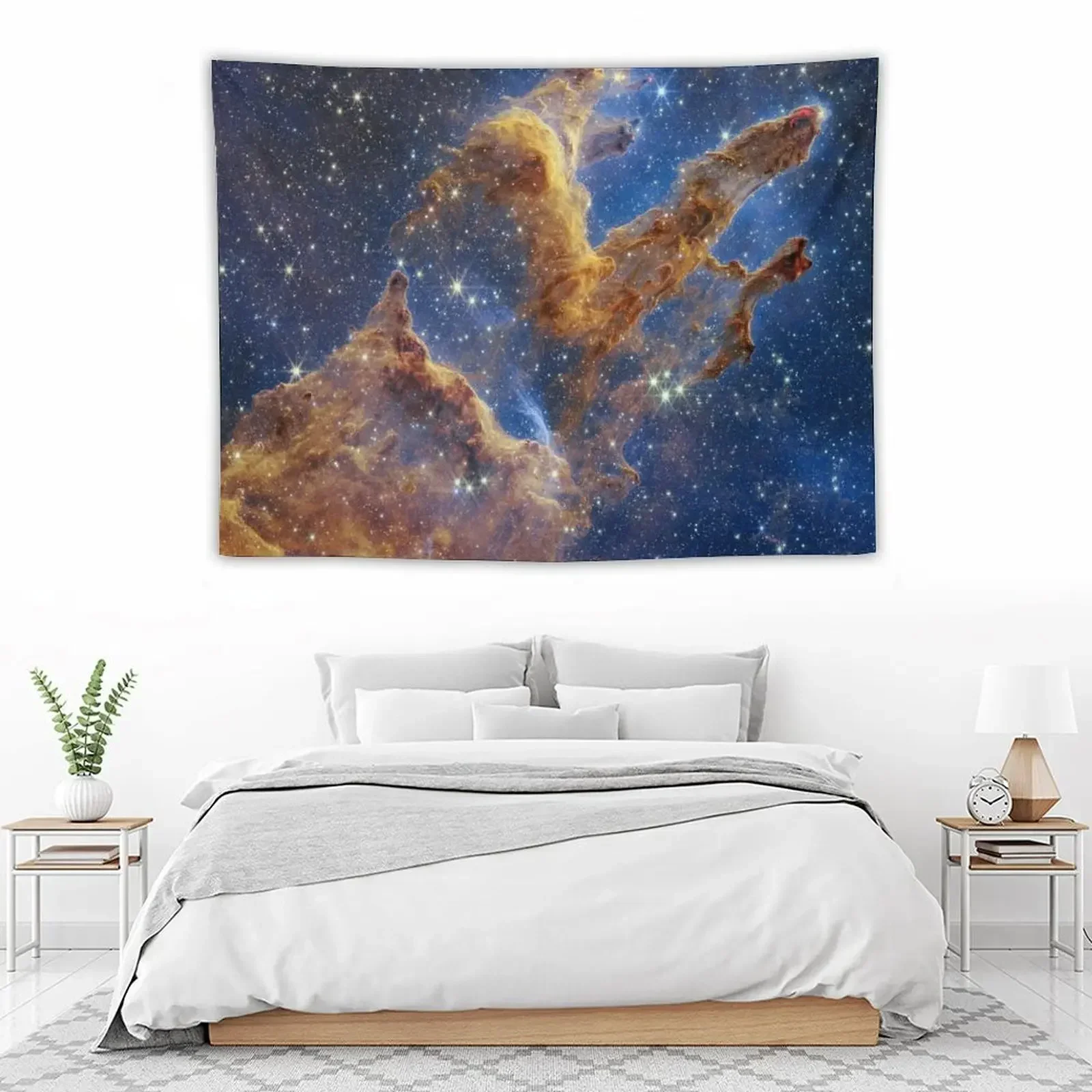 Pillars of Creation - M16 (NIRCam) Гобелен Эстетическое украшение комнаты Украшение дома