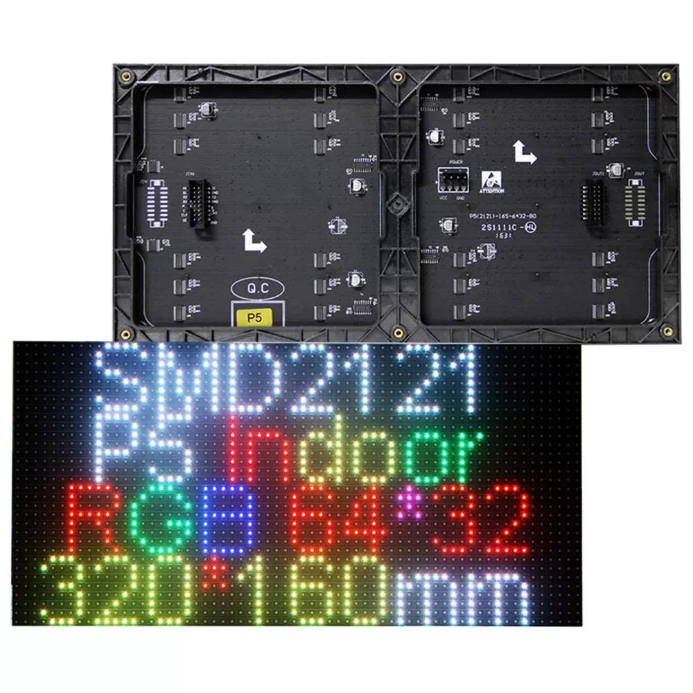Внутренняя Панель SMD2121 RGB P5 светодиодная 320x160 мм 64x3 2 пикселя для видеостены Letrero программируемый светодиодный