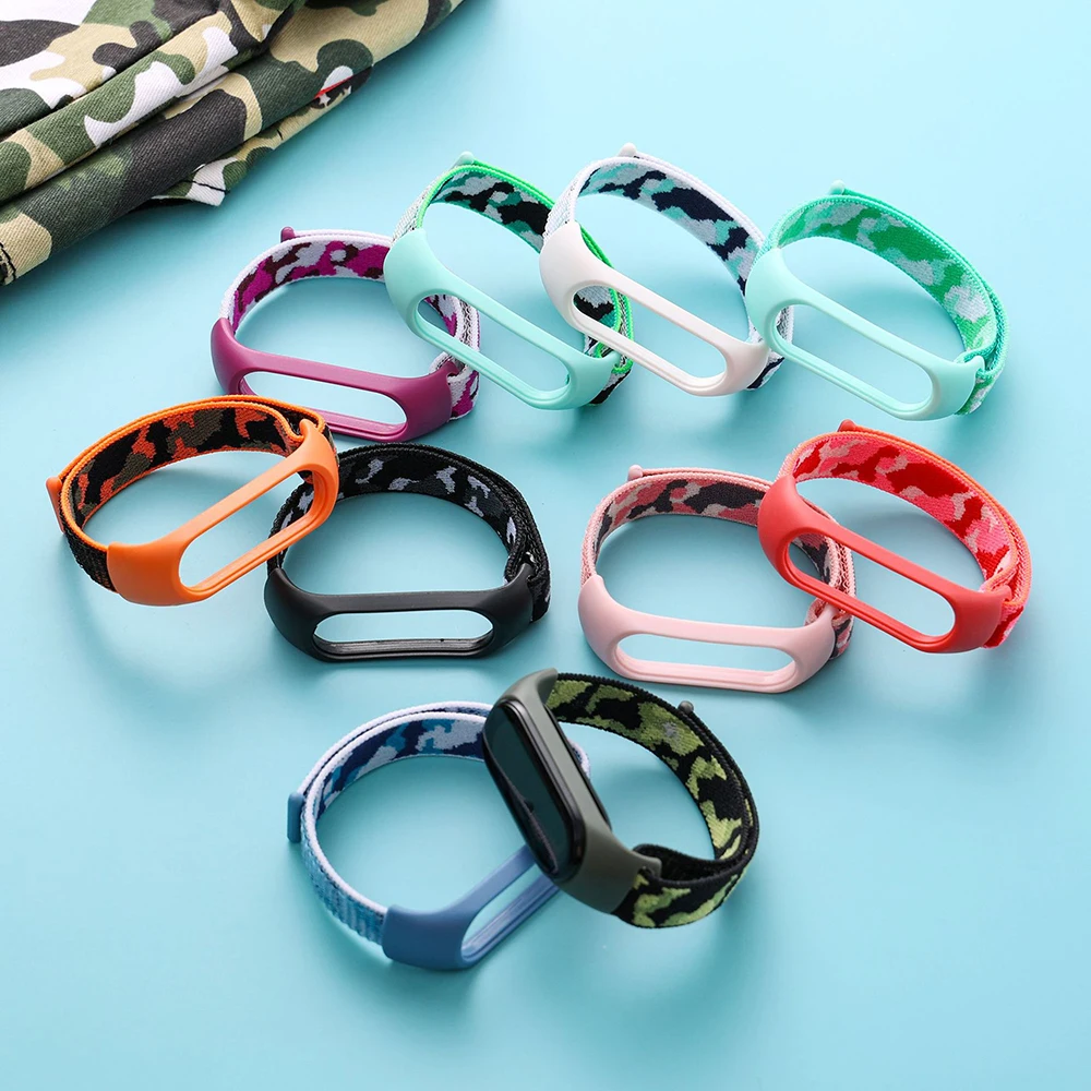 Фото Браслет для Mi Band 7 6, нейлоновый спортивный ремешок для часов, браслет для Xiaomi Mi Band 5 4 3 №4