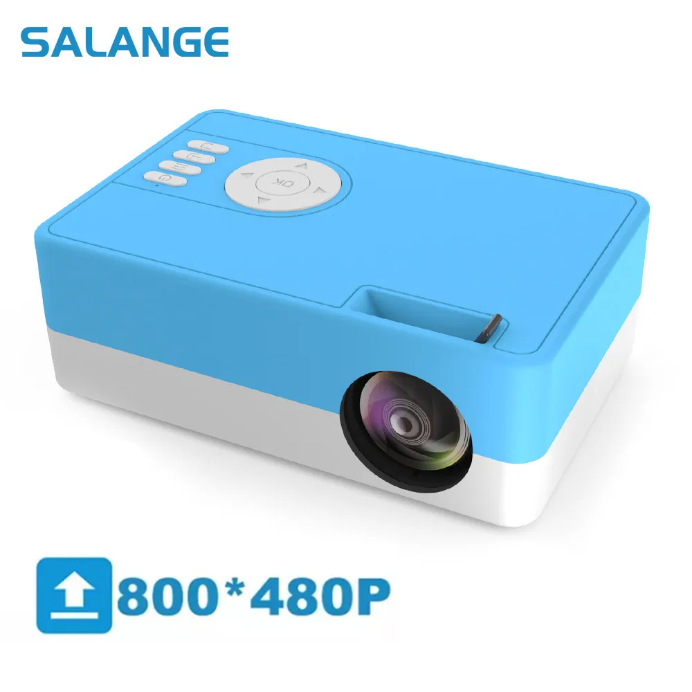 Salange J15C Портативный светодиодный проектор для домашнего кинотеатра мини HD