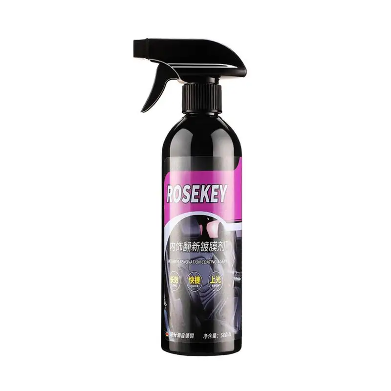 

Car Coating Spray High Protection Quick Car Wax Polish Interior Plastic Rubber Repair Refresh Care Reducing Agent Dashboard Wax