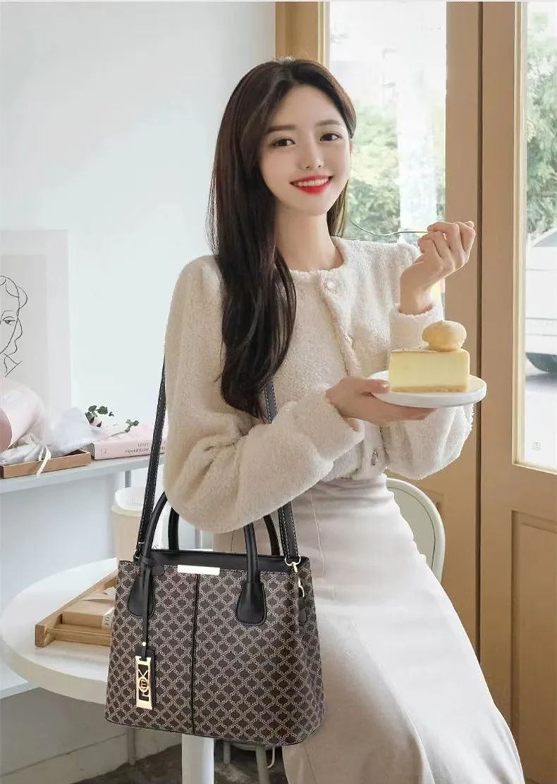 Простая ретро-сумка с принтом новинка 2022 модная женская сумка в европейском и