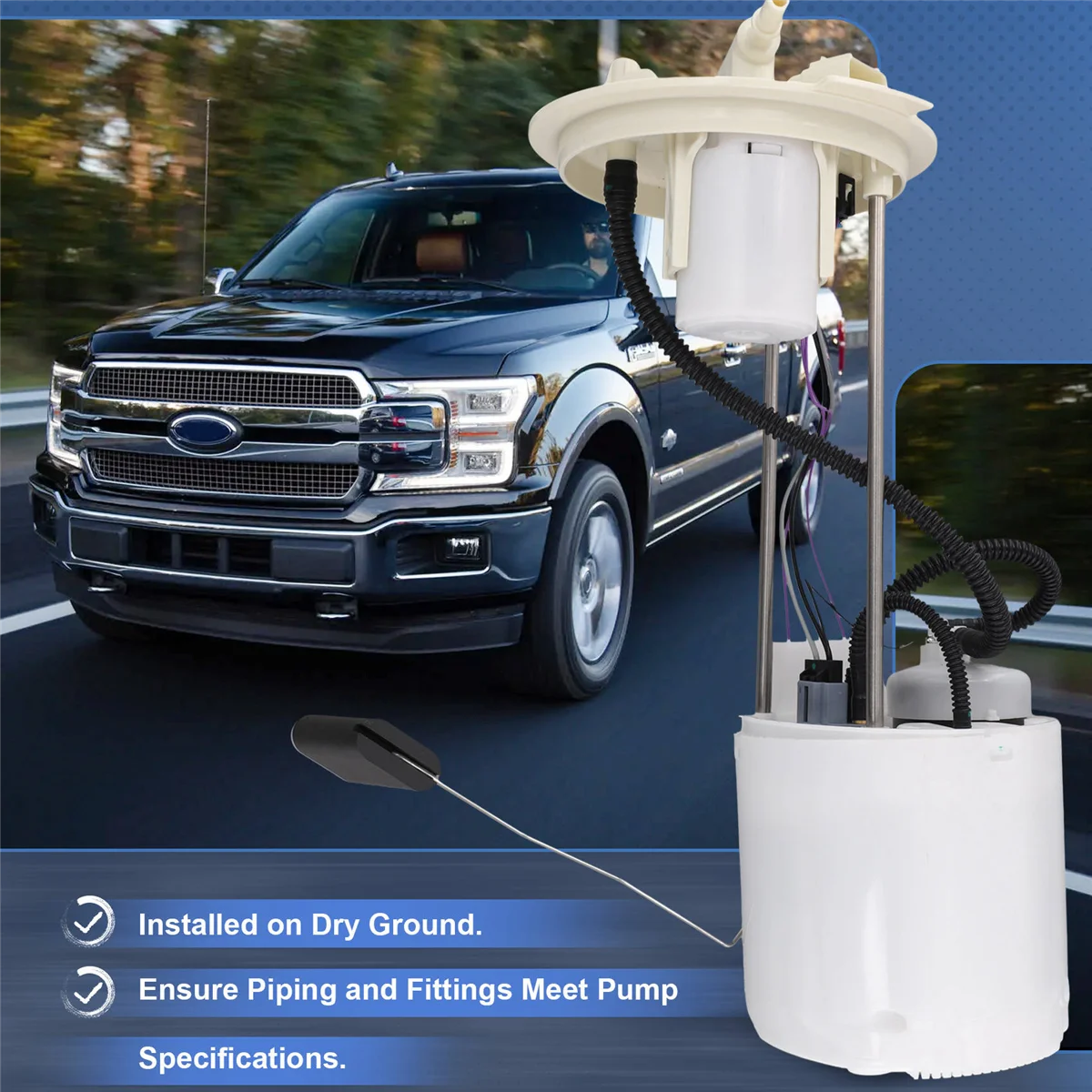 Топливный насос в сборе FL349H307DE подходит для Ford F-150 2 7 л 3 5 2015-2019 DOE2656M FL34-9H307-DE HL32-9H307-F