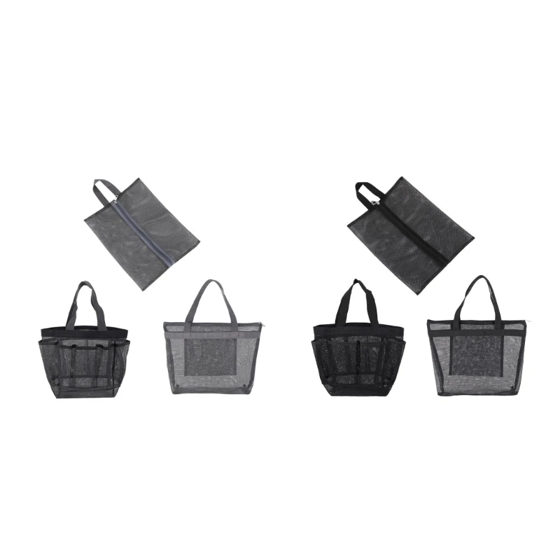 

Сетчатая Сумка для хранения, набор из 3 многофункциональных коллекционных бытовых сумок