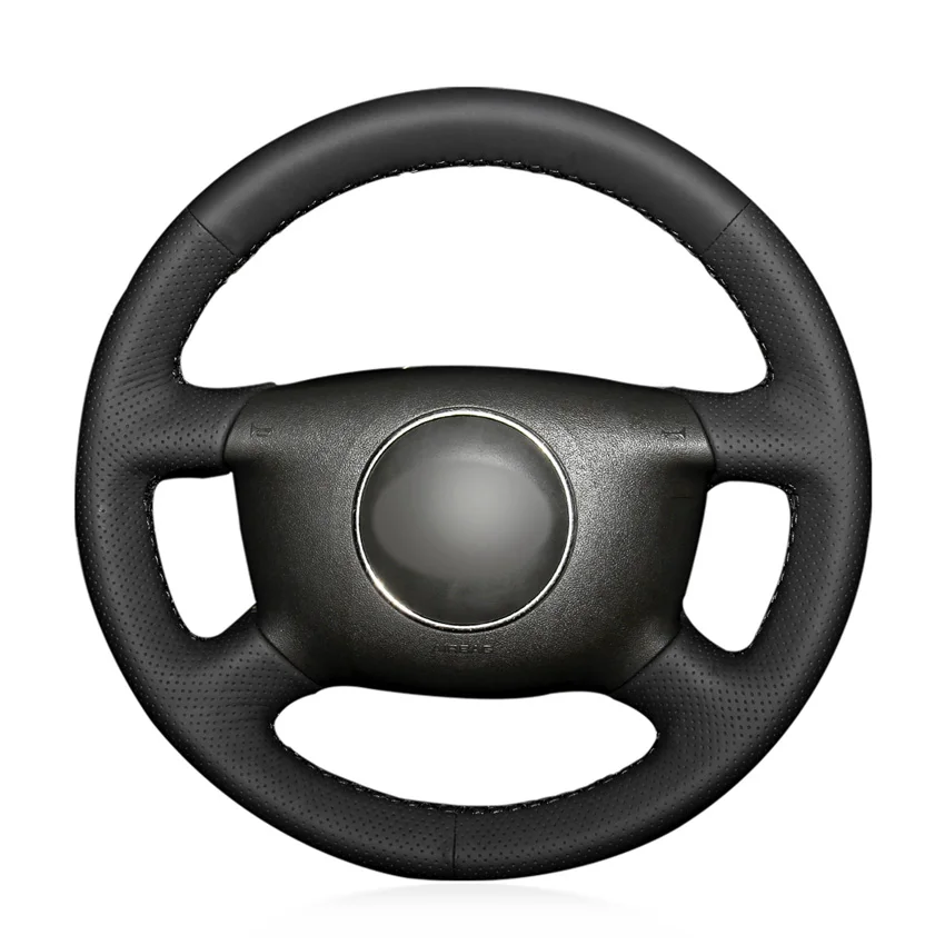 

Hand-stitched Non-slip Durable Micro Fiber Leathe Car Steering Wheel Cover Wrap For Audi A6 2000-2004 / A3 2000-2003