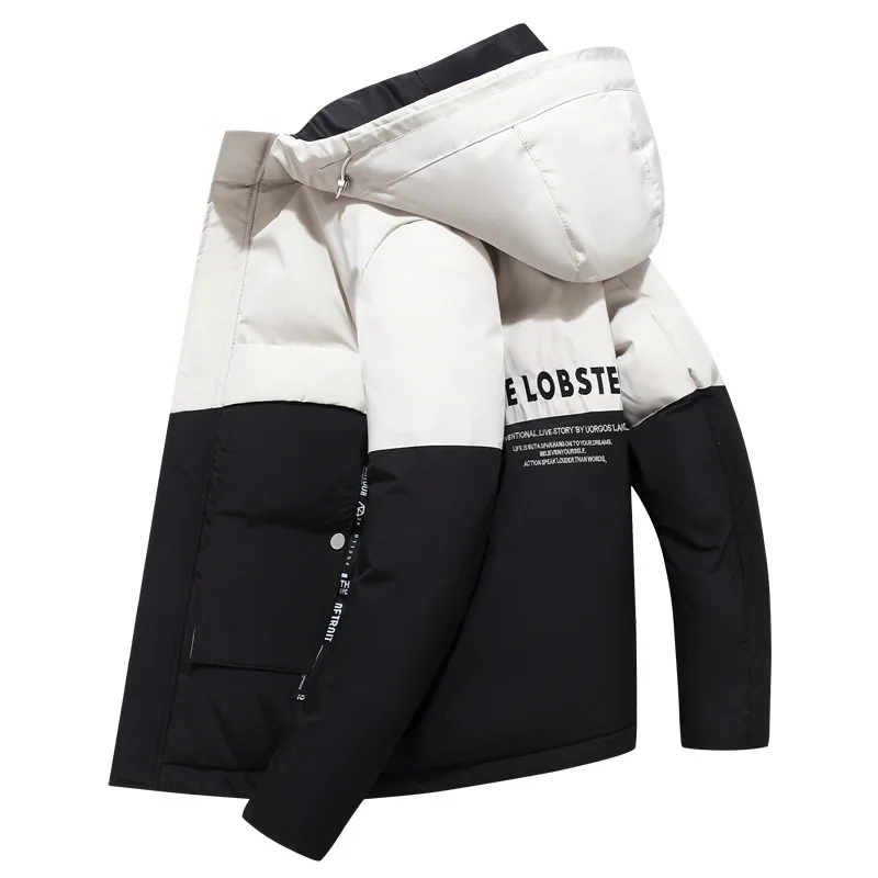 2022 Winter coat Men's Jacket Windproof Pilot Fashion collar Spring and autumn casual quilted warm zipper