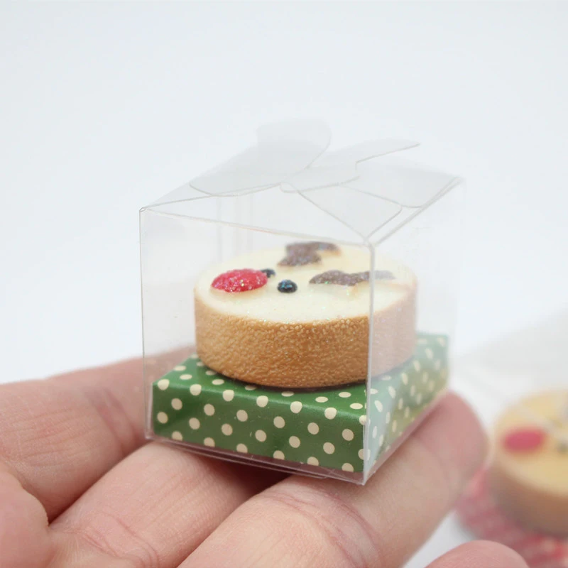 Модель кукольного домика 1/12 имитация лосеянного торта с коробкой модель кухня