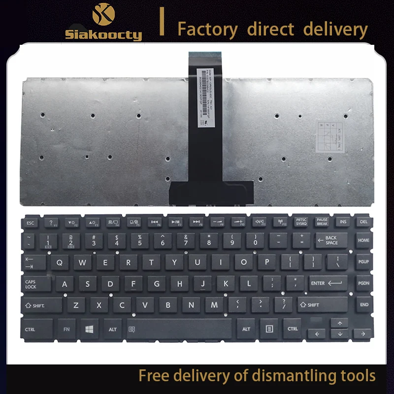 Siakoocty английская клавиатура для ноутбука Toshiba satellite L40-B L40D-B L40t-B L40Dt-B L45-B E45-b4100 E45-B4200 E45W-C US без