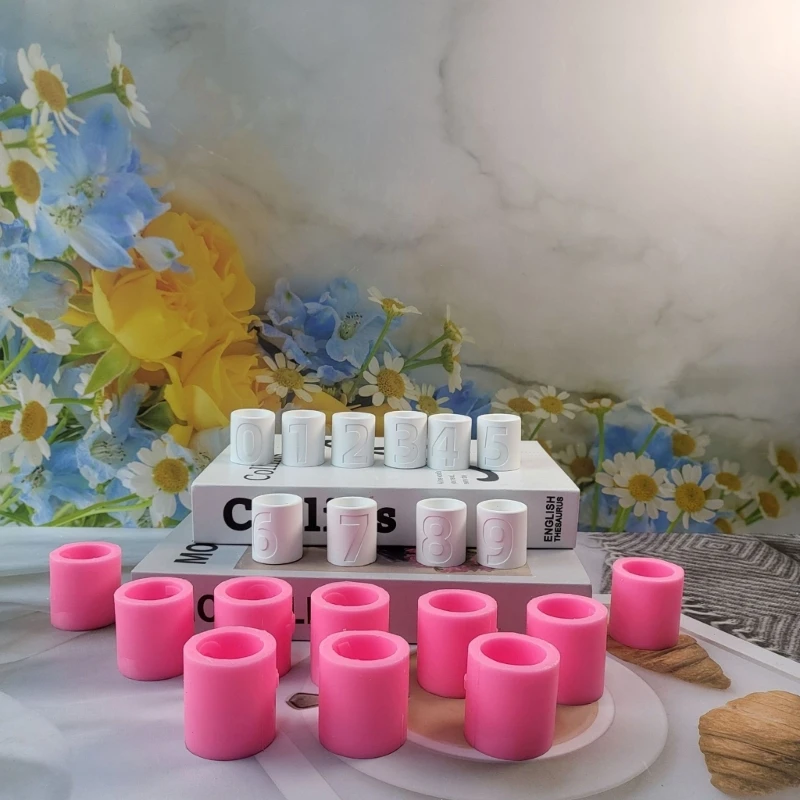 2023 Новый компактный номерной подсвечник силиконовая форма деликатный для