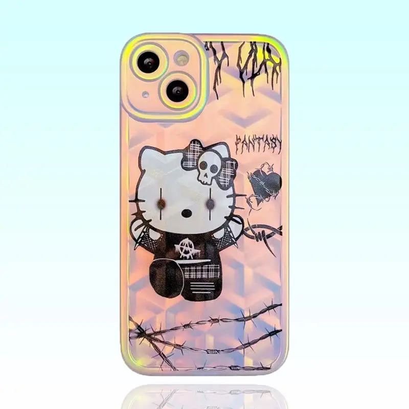 

Black Hello Kitty Phone Case for IPhone 13promax Apple 12 Phone Case 11 Cute Xs Cartoon XR