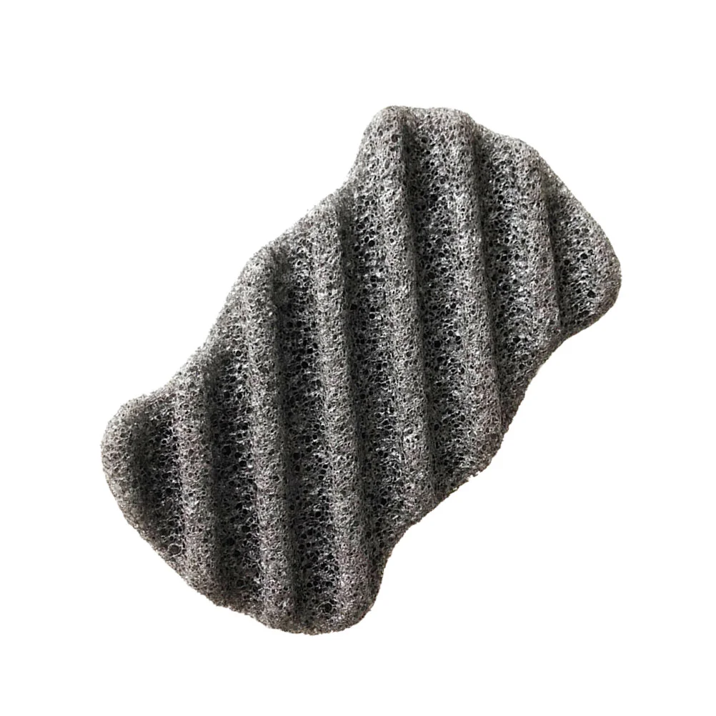 

4 Pcs Natural Black Portable Konjac Sponge Body and Facial Sponge for Facial Cleansing