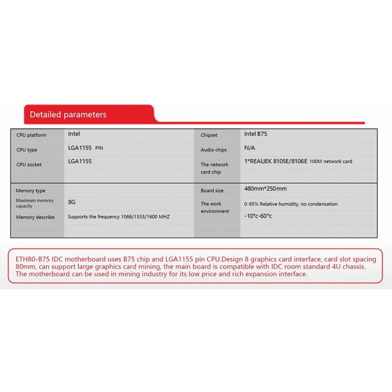 Материнская плата для майнинга ETH80 B75 BTC + процессор G1610 охлаждающий вентилятор 8X
