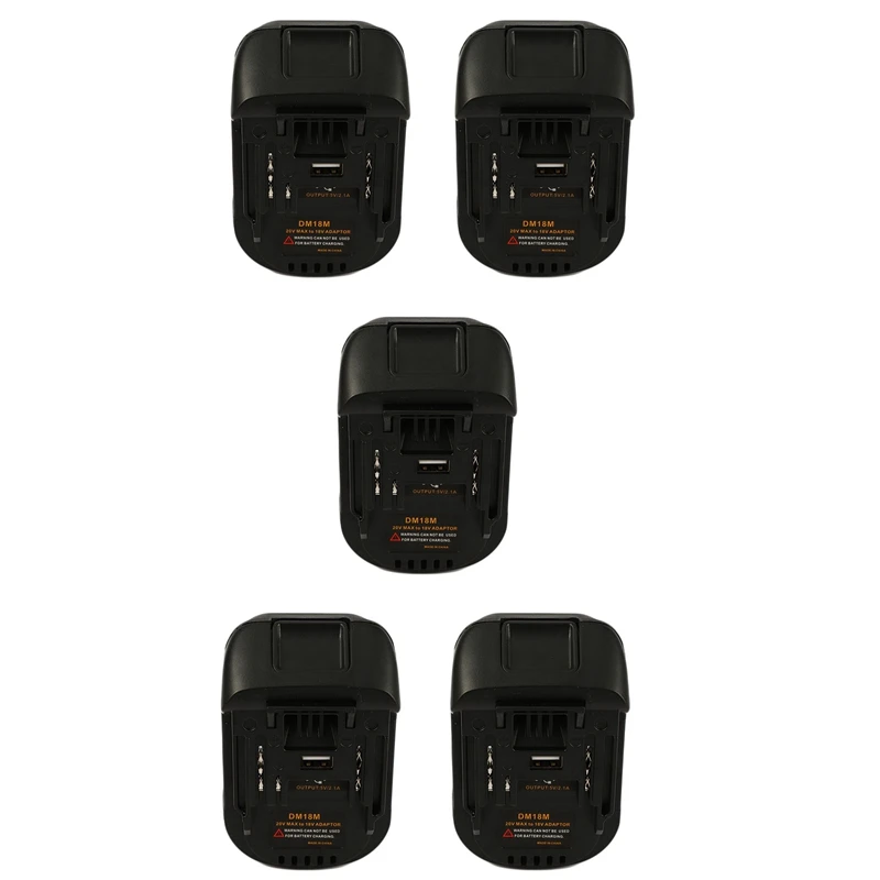 

5x20V To 18V инструмент для преобразования аккумулятора Dm18m li-ion зарядное устройство адаптер для аккумуляторов Makita Bl1830 Bl1850