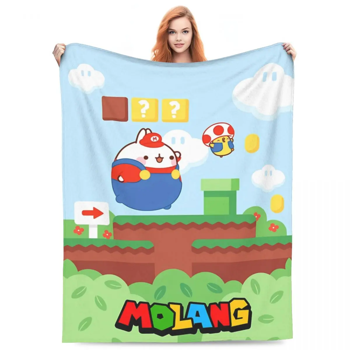 Одеяло Molangs качественное мягкое теплое одеяло зимнее для пикника гостиной