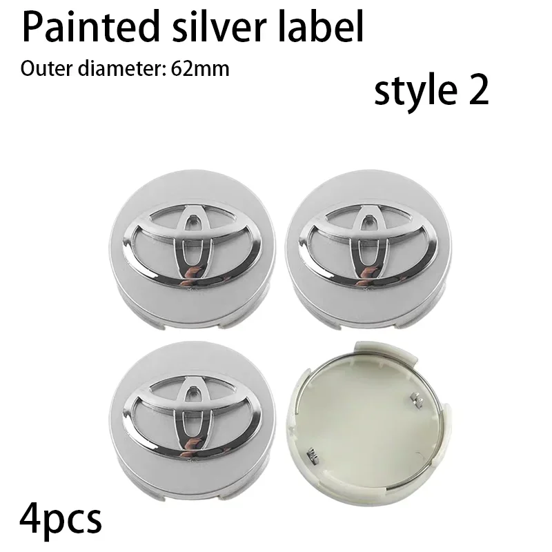 

4 шт. 62 мм автомобильный Стайлинг ступицы колес центральные колпаки обода крышка значок эмблема для Corolla Yaris CHR Rav4 Auris Avensis