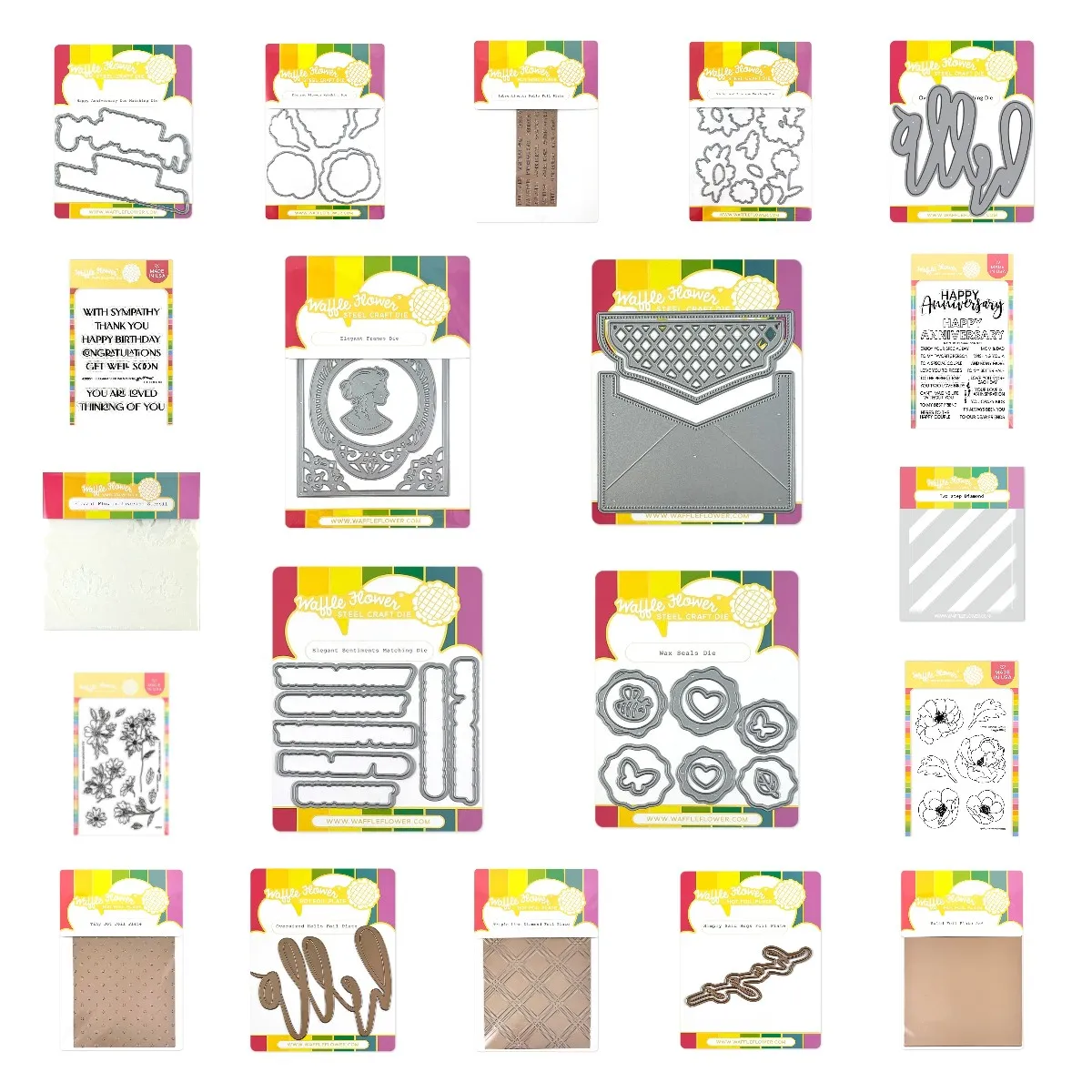 

Happy Anniversary Sentiments Frames Cutting Dies Clear Stamps Oversized Hello Foil Violet Layering Stencils Paper Embossed Molds