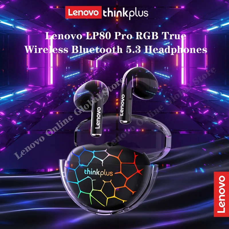 

Bluetooth-наушники Lenovo LP80 Pro с шумоподавлением и микрофоном