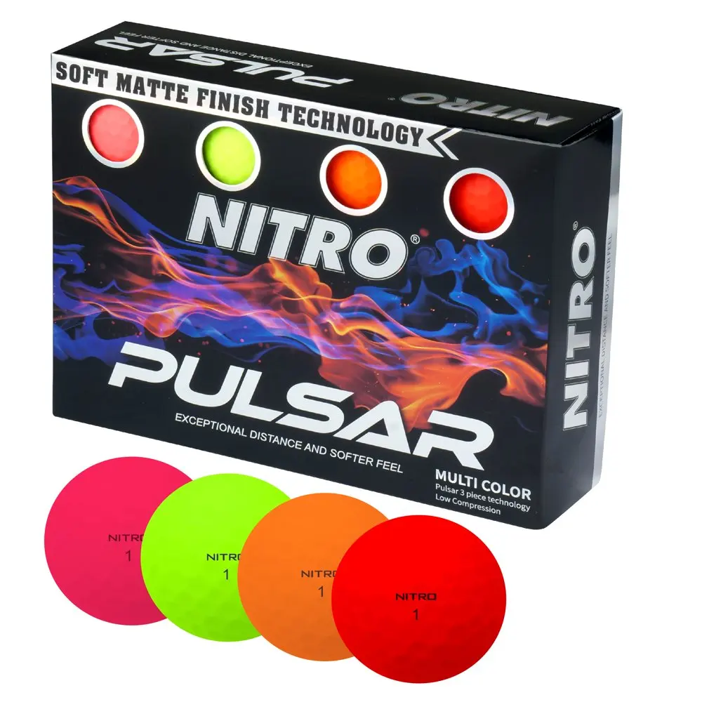 Pulsar Multi Golf Balls, 12 Pack