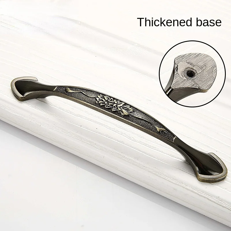 Мебель для шкафа ручка из цинкового сплава ретро цвета слоновой кости белая медь