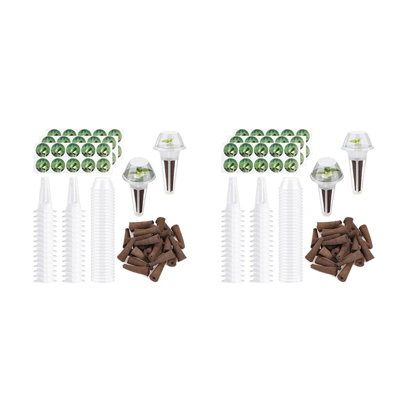

Garden Accessories Plant Pod Kit Including 120 Pieces Plant Grow Sponges 120 Pieces Labels For Seed Starting System
