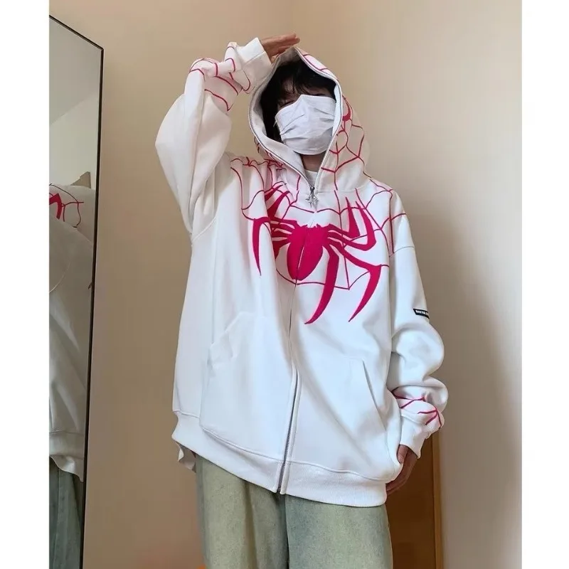

2023 New Trend Cartoon Print Camo Cardigan Zip Hoodie Youth Casual Sweater