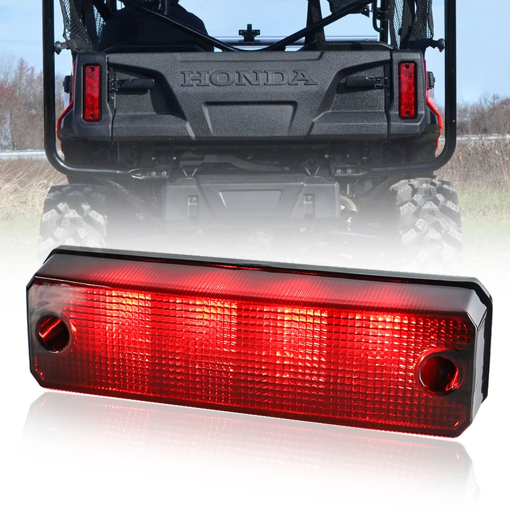 

1PCS ATV Off Road LED Taillight For Honda Pioneer 520 700 1000 2014 - 2023 UTV LED Red Black Brake Stop Tail Lights Rear Lamp