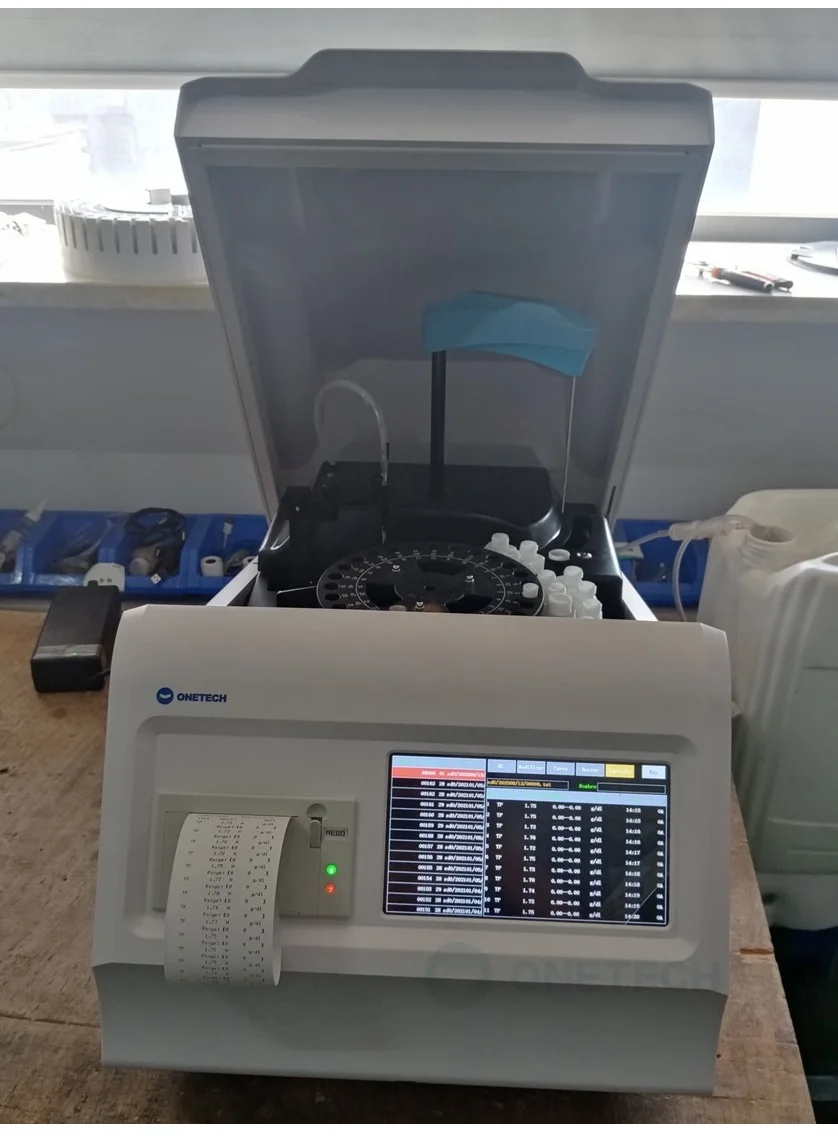 Фото Автоматический биохимический анализатор Onetech FC24 Easy Laboratory, 120 тестов/час, 7-дюймовый сенсорный экран, анализатор крови, цена №2