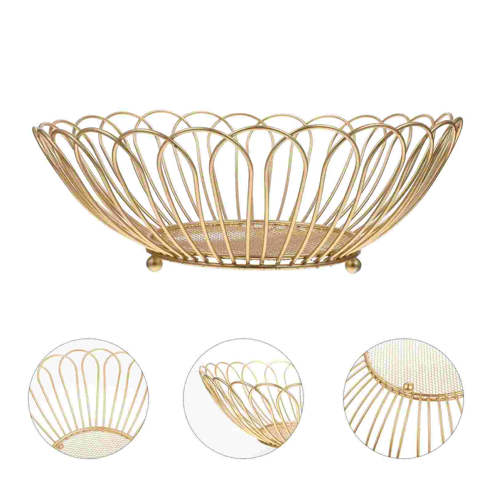 

Multi-purpose Food Storage Tray Iron Fruit Storage Tray Party Supplies