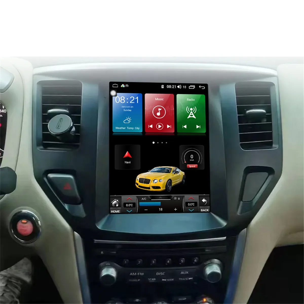 10 4-дюймовый экран Tesla Android 13 8G256 ГБ автомобильная стереосистема для Nissan Pathfinder 2015-2022