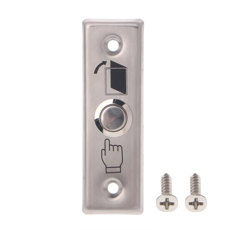 

92x28mm Stainless Steel Doorbell Push Button Switch for Touch Panel