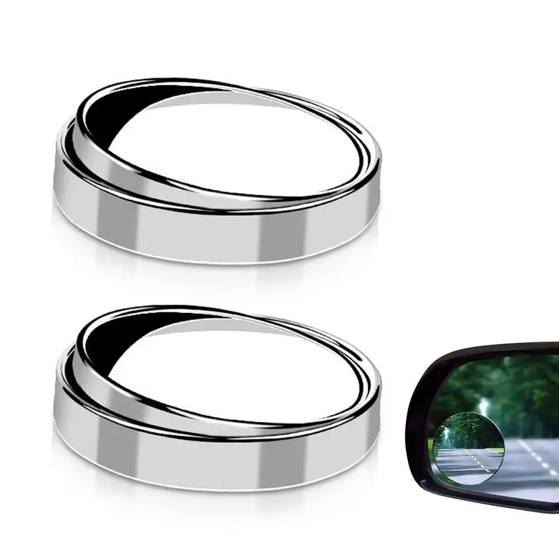 

Зеркала для слепых зон, круглые автомобильные дверные зеркала для слепых зон, HD-стекло без рамки, круглые зеркала заднего вида, регулируемые широкоугольные зеркала
